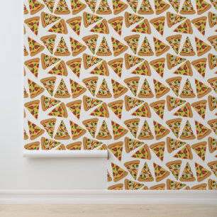 Papier Peint Yummy - tranches de pizza au fromage