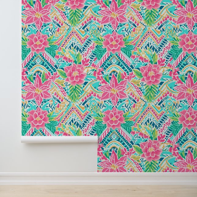 Papier Peint Zigzag Bloom (Application)