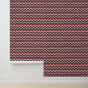 Papier Peint Zigzag tropical