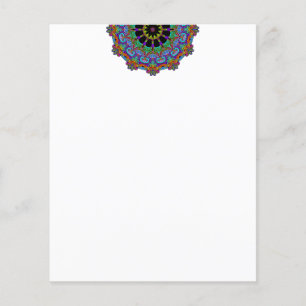 Papier Peinture à la main Mandala Horloge Face 24