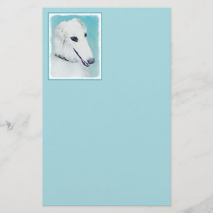 Papier Peinture de Borzoi (Blanc) - Joli Chien d'origine