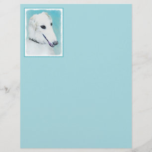 Papier Peinture de Borzoi (Blanc) - Joli Chien d'origine