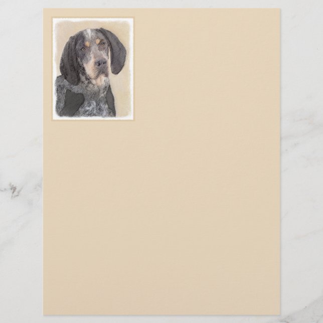 Papier Peinture de linge bluetick - mignon chien original (Devant)