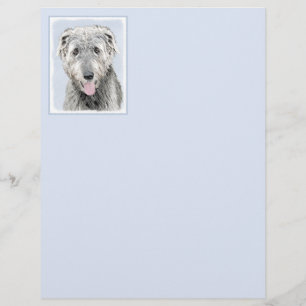 Papier Peinture de Wolfhound irlandais - Joli art origina