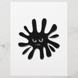 Papier Peinture noire en colère