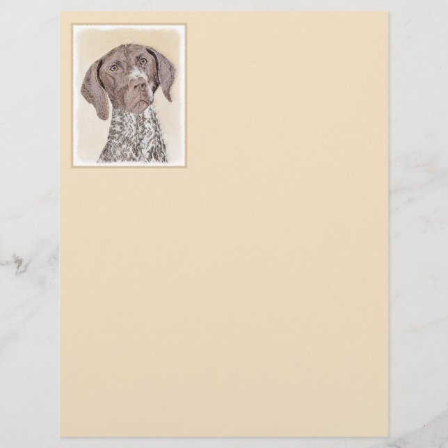Papier Peinture pointeur germanique - Art original (Devant)