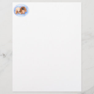 Papier Pékinois Bleu Véritable