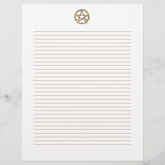 Papier Pentagramme de chambre (Devant)