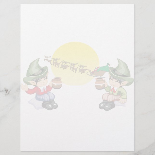 Papier Père Noël - Adieu (Devant)