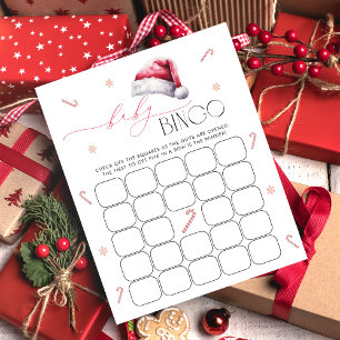 Papier Père Noël Baby Christmas Baby Bingo Game Card