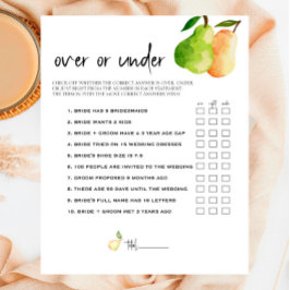 Papier Perfect Pear - Couples Douche sur ou sous le jeu