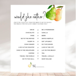 Papier Perfect Pear - Fête des mariées Voudrait-Elle Plut