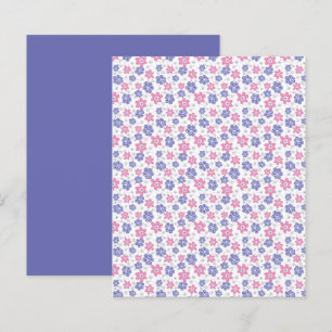 Papier Periwinkle Lavender Pink Flowers Scrapbook Paper