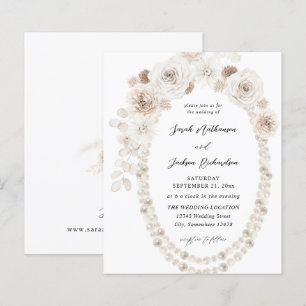 Papier Perles budgétaires et Mariage floral blanc