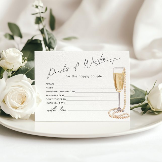 Papier Perles de sagesse Conseils et voeux nuptiale (Créateur téléchargé)