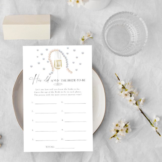 Papier Perles et poursuites Quel âge avait la mariée pour (Créateur téléchargé)