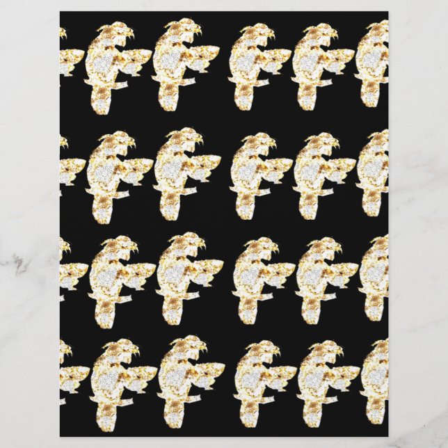 PAPIER PERROQUETS BLING (Devant)