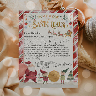 Papier Personalized Official North Pole Letter From Santa