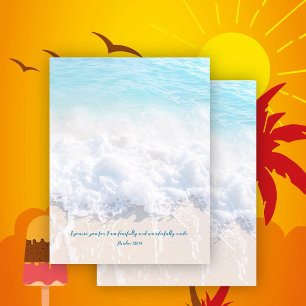 Papier personnalisé bleu mousse de mer pour album-