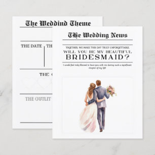 Papier Personnalisé Le Mariage Nouvelles Serez-Vous Mon É