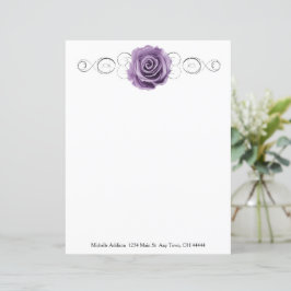 Papier personnalisé Rose violet