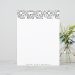 Papier personnalisé vintage Motif circulaire