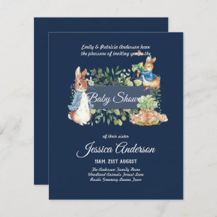Papier Peter Rabbit BABY SHOWER Invitations