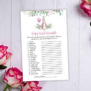 Papier Peter Rabbit Baby Word Scramble Jeu
