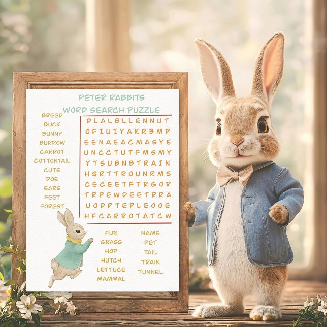 Papier Peter Rabbit Kids Devinez Le Jeu (Créateur téléchargé)