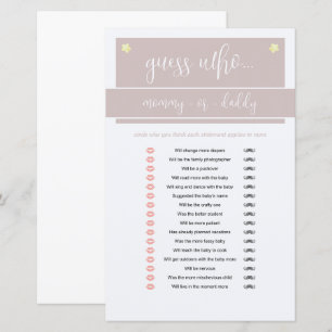 Papier Petit Arachide éléphant garçon Baby shower jeu ros