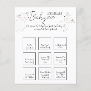 Papier Petit Baby shower d'agneau