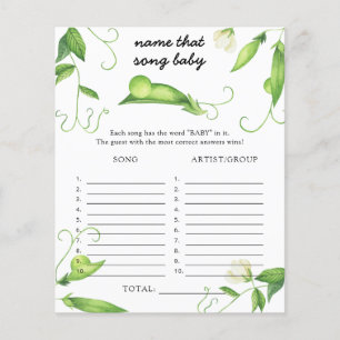 Papier Petit baby shower de pois - Nom que Baby Song