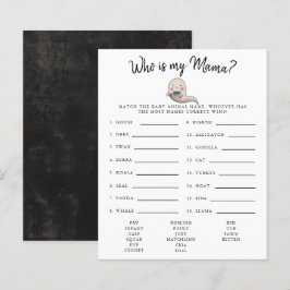 Papier Petit Boo Boy Qui Est Mon Baby shower Maman Jeu
