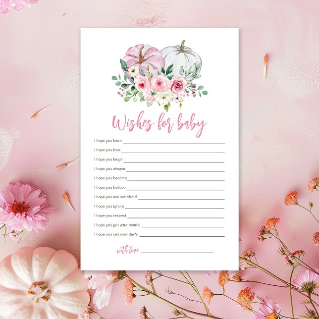 Papier Petit Citrouille rose Voeux pour le jeu pour bébé (Créateur téléchargé)