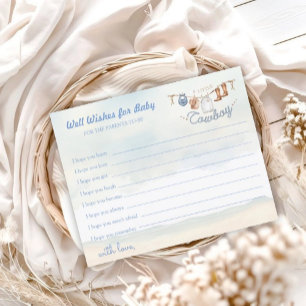 Papier Petit Cowboy Western Baby shower Bien Souhaits