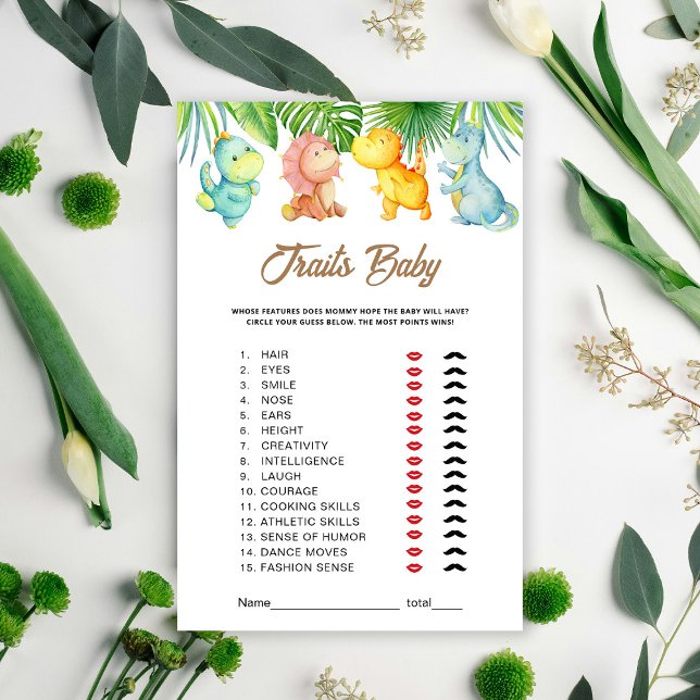 Papier Petit Dinosaure Baby Traits Jeu (Créateur téléchargé)