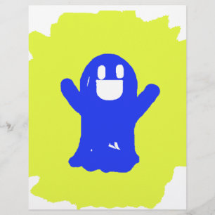 Papier Petit fantôme bleu