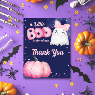 Papier Petit garçon Halloween fille baby shower merci