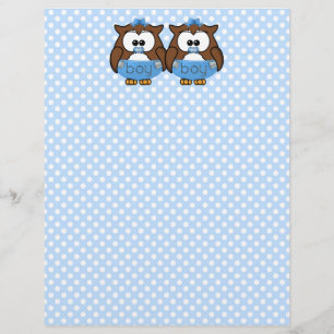 Papier petit garçon jumeau