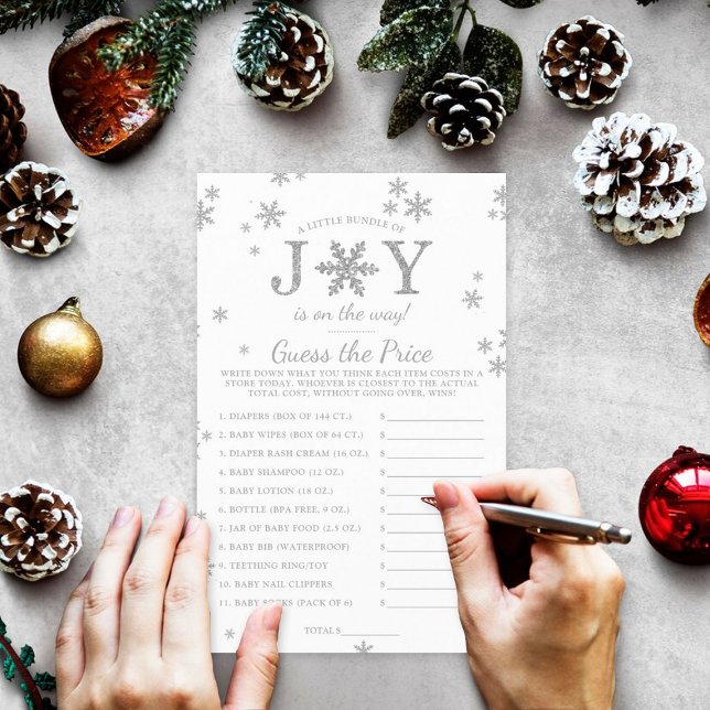 Papier Petit Pack De Joie Baby shower De Noël Jeu (Créateur téléchargé)