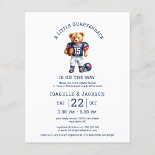 Papier Petit Quart-arrière de Football Budgetaire Fête Pr