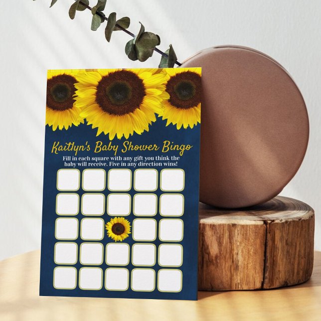 Papier Petit Tournesol En Chemin ! Bingo baby shower (Créateur téléchargé)