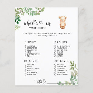 Papier Petite blouse d'ours dans votre jeu de baby shower