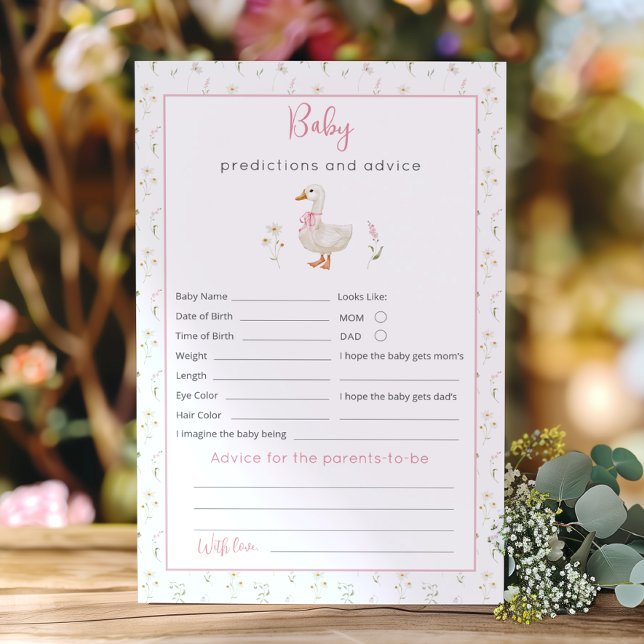 Papier Petite fille d'oie bête pronostics et conseils (Créateur téléchargé)