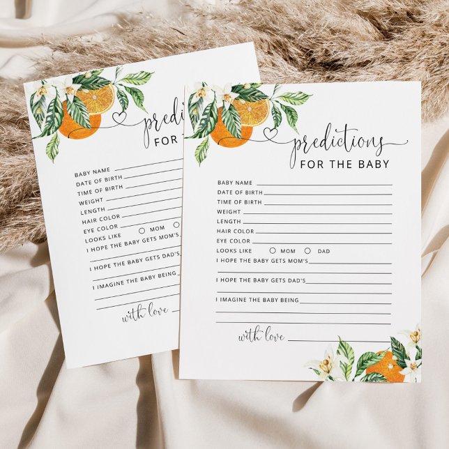 Papier Petite mignonne Prédictions pour le bébé (Créateur téléchargé)