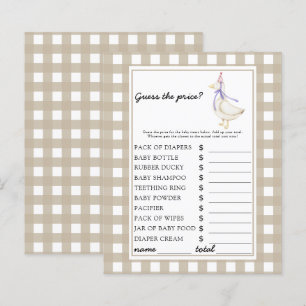 Papier Petite oie - Devinez le prix ! Jeu