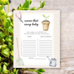 Papier Petite pousse - Chanson pour nommer ce bébé