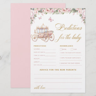 Papier Petite princesse Baby shower Prédictions et consei