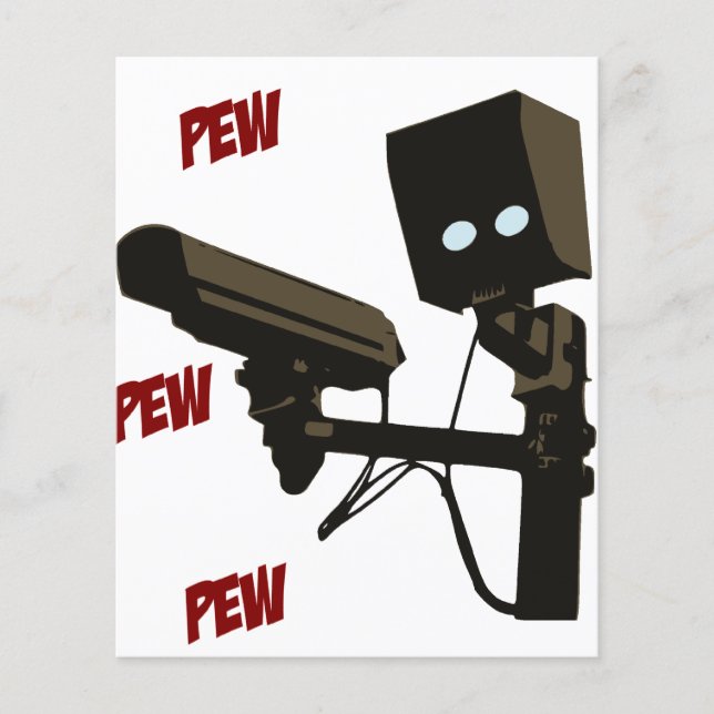 Papier Pew Pew Pew Laser Radar Gun Robot (Devant)