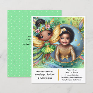 Papier Photo Anniversaire Little Black Fairy African Trop